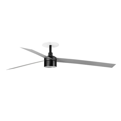 CRUISER RECESSED TEK XL siyah/aluminium fan duvar kumandası siyah 2700K