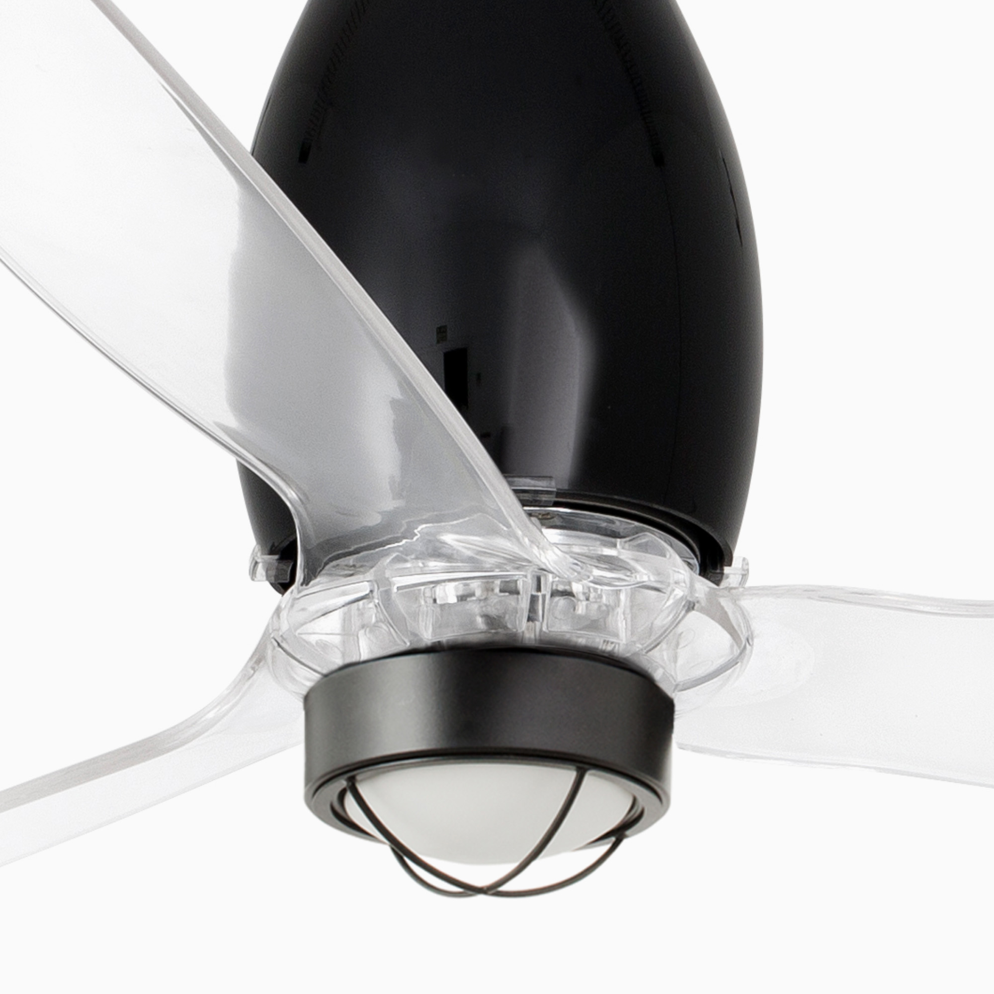 ETERFAN M LED Shiny siyah/transparent fan 3000K