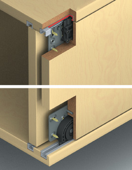 Sliding door fitting, Hawa Miniroll 15, set - 404.33.010