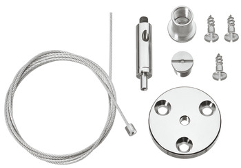 Shelf suspension system, steel, with wire cable - 828.56.000