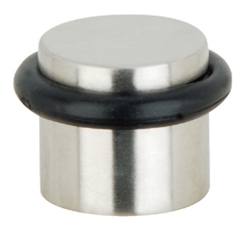 Floor mounted door stop, stainless steel/brass - 937.52.060