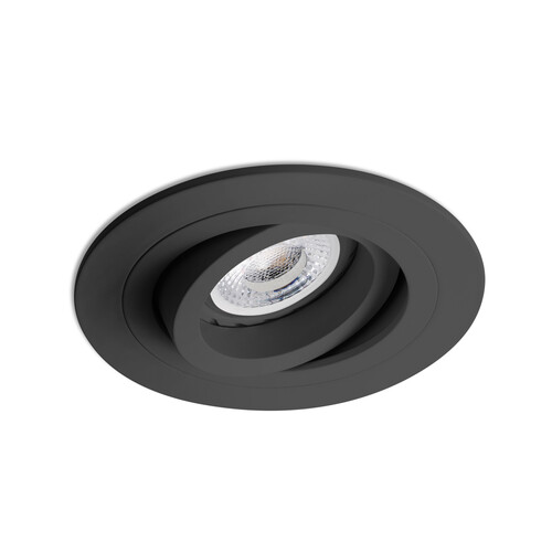 RADON R Black adjustable recessed light