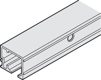 Wall-mounted running track for aluminium or wooden panel - 941.04.602