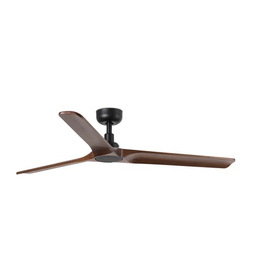 HEYWOOD L Ceiling fan siyah/ceviz duvar kumandası siyah