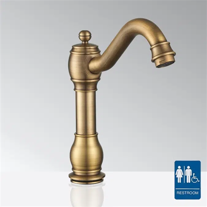 Leo Antique Brass Touchless Basin Faucet