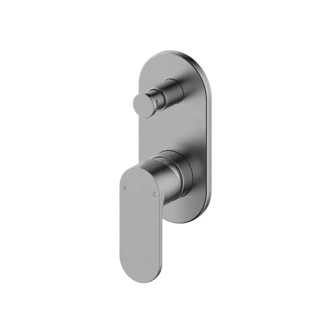 Mizu Soothe MK2 Brushed Gunmetal Shower Mixer with Diverter Kit 11791
