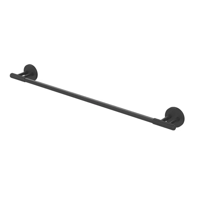 Milli Marq Edit Matte Black 600mm Single Towel Rail 21925