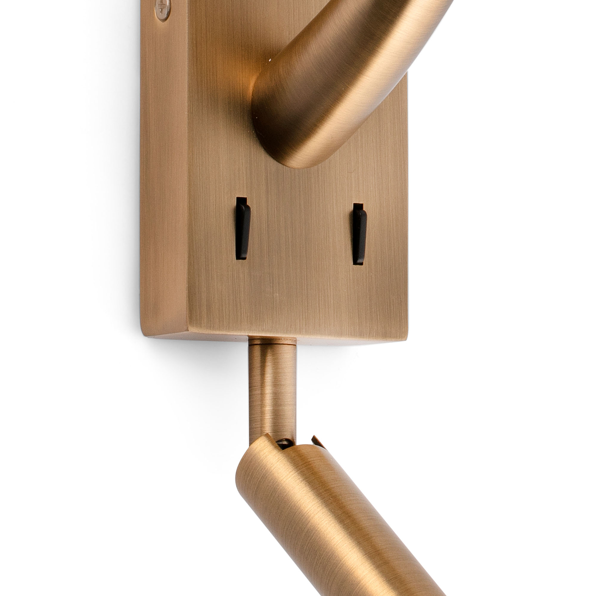REM Old gold/beige wall lamp with reading light