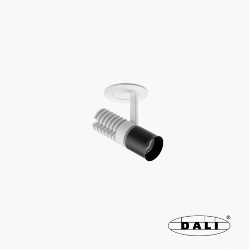 UNO white/black recessed spotlight pulldown 8W 37° 2700K CRI90 DALI