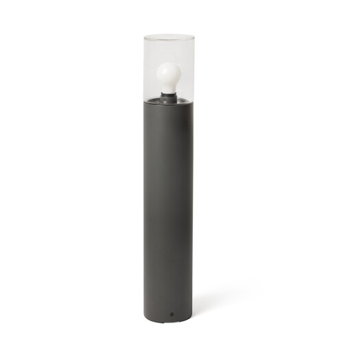 KILA 700 Dark grey bollard lamba transparent