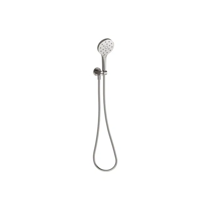Milli Marq Edit Brushed Gunmetal Handshower on Bracket (4 Star) 21994