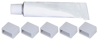 LED Şerit Işığı için 8 mm Silikon Kılıfında Loox5 Uç Kapağı Seti - 833.89.184