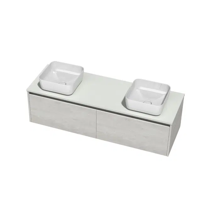 1200mm 2 Çekmece Kiraz Pasta Ahşap Dolap 9509355