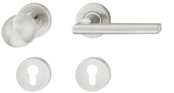 Door handle set, Stainless steel, Startec, model LDH 2181 - 903.86.130