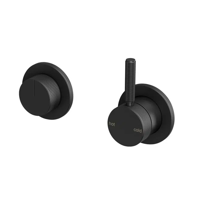 Milli Etch Matte Black Shower Mixer Tap with Diverter 21744