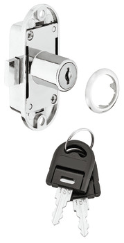 Espagnolette lock, Econo, with plate cylinder, backset 15 mm - 225.65.631