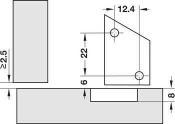 Push catch, with magnet - 356.06.462