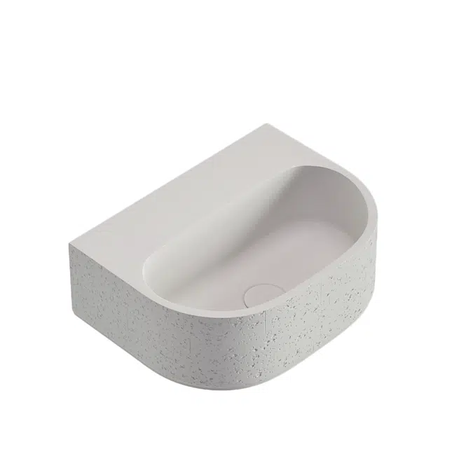 Nelios Concrete Wall-Hung Basin