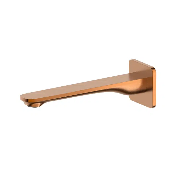 Silk Brushed Bronze Wall Basin/Bath Outlet 220mm 2269219