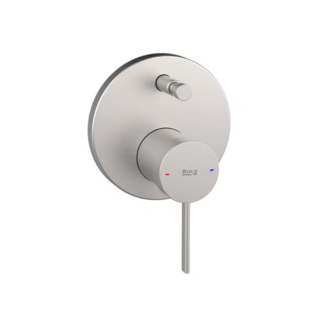 Ona Brushed Nickel Shower Mixer Tap with Diverter 13700