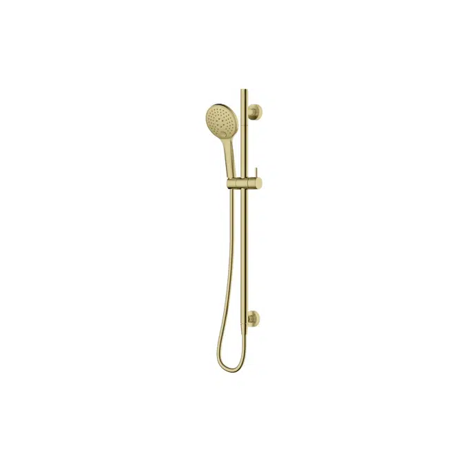 Drift Brushed Brass Single Rail Shower with Top Rail Water Inlet 4200236