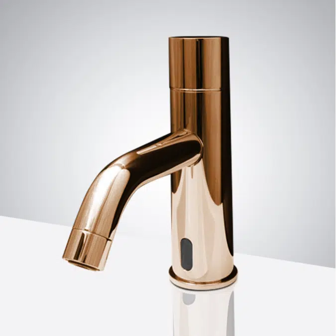 Rose Gold Brass Touchless Basin Faucet