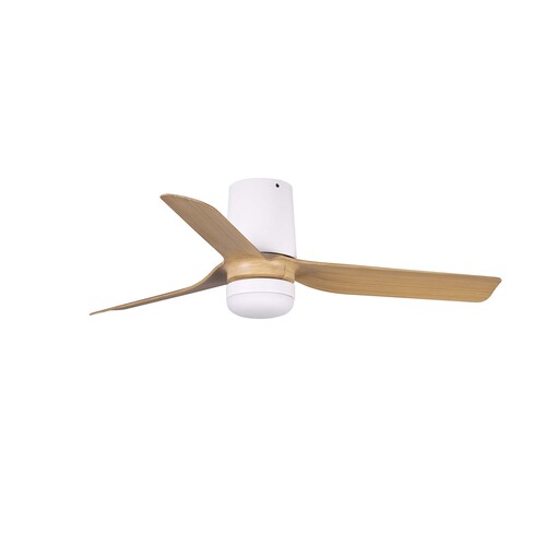 MINI PUNT TUB S LED Ceiling fan beyaz/maple 10W SWT duvar kumandası beyaz