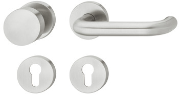 Kapı kulpu seti, paslanmaz çelik, Dorma, Premium 8100/6501/6612 - 903.95.033