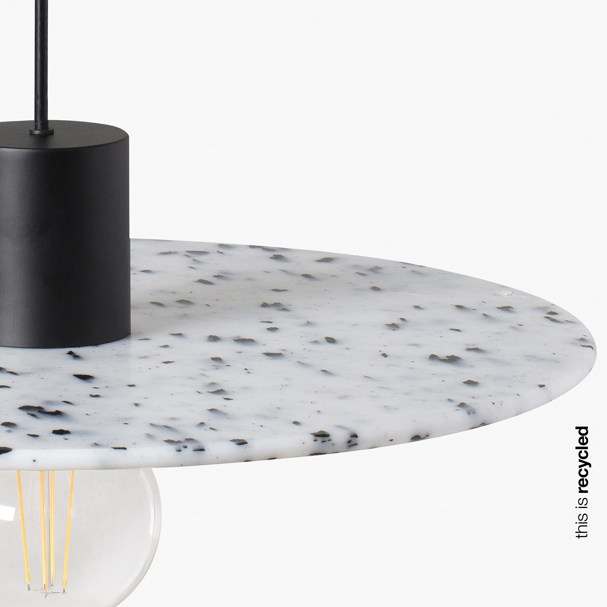 CONFETTI 300 pendant lamba recycled marmoreal ø30cm