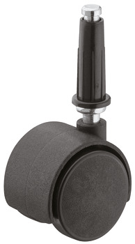Twin wheel castor, Load bearing capacity 40 kg, steerable, with hood - 660.07.320