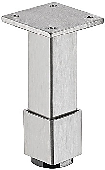 Furniture foot, With Plate, Height Adjustment And Collar - 634.74.021