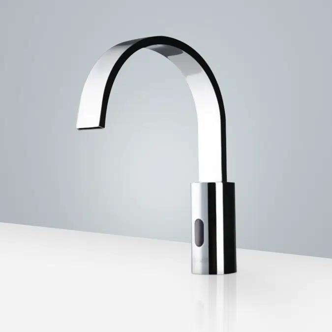 Bravat Chrome Deck Mounted Touchless Faucet
