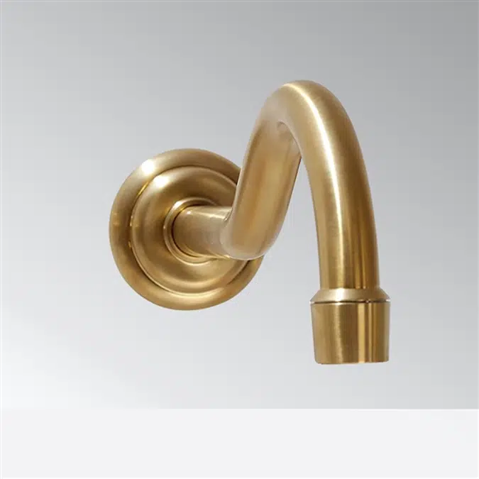 Antique Brushed Gold Wall Mount Touchless Faucet