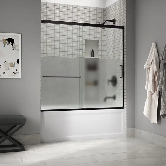 Elate Şeffaf Camlı Sürgülü Küvet Kapısı