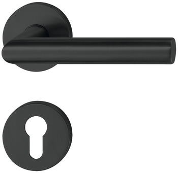 Door handle set, stainless steel, Startec, PDH4103, long backplate - 903.82.022