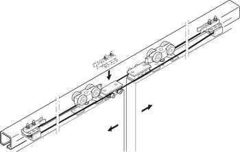 Kayar Kapı Aksesuarı Slido D-Line11 Ek Set - 940.44.002
