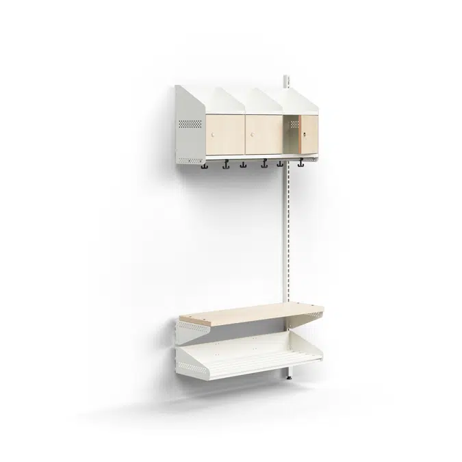 Entry 3 Additional Wall Wardrobe Unit with Wooden Doors