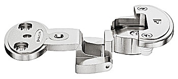 Architectural hinge, Model 2000 A, half overlay mounting - 344.00.326