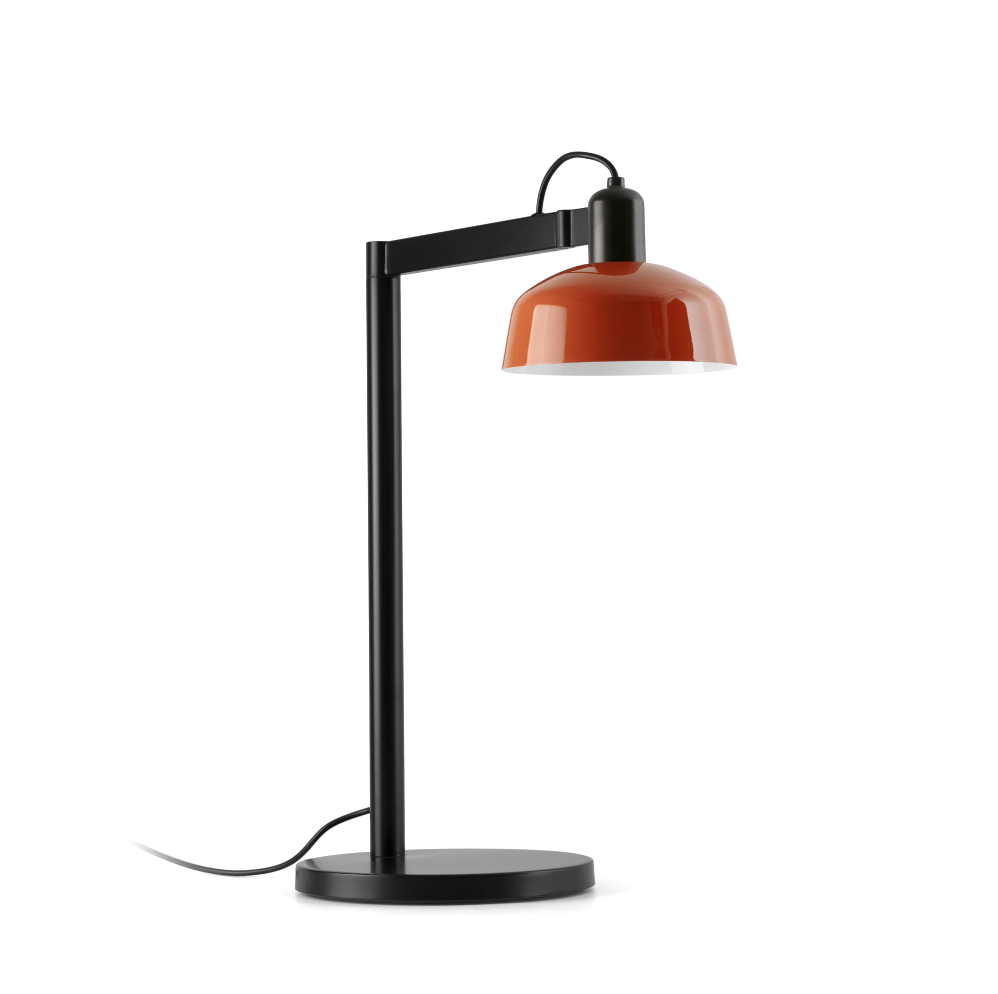 TATAWIN Reddish metal orange table lamp