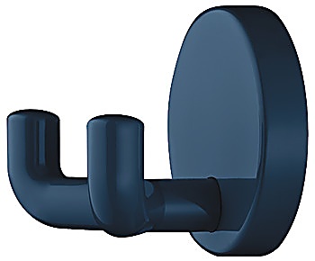 Wardrobe hooks, Polyamide, with 2 hooks, round rose - 842.62.250