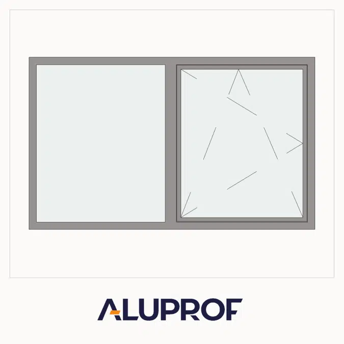 MB-104 Passive SI Çift Kanat Sabit Bölmeli Vasistas Pencere