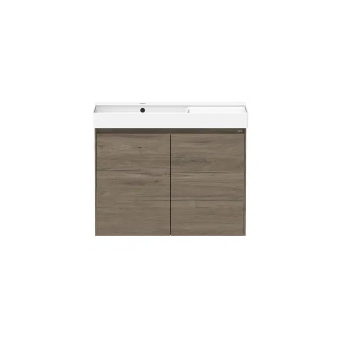 Ona Dark Elm All Door Left Hand Bowl Vanity 800mm 22442