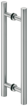 Flush pull handle for sliding doors, Aluminium, two-sided, round - 905.01.183