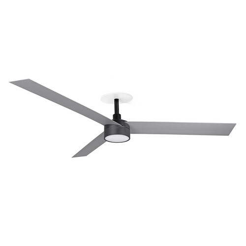 CRUISER RECESSED XL LED Ceiling fan siyah/aluminium 20W SWT 0-10V/1-10V