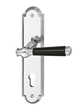 Door handle set, brass, Jatec, Sanssouci S 949/990 - 900.92.203
