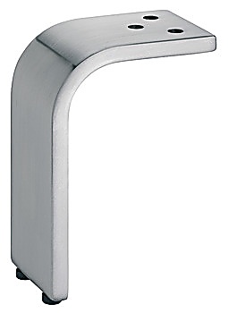 Furniture foot, with plate, without height adjustment, with plastic glide - 634.84.030