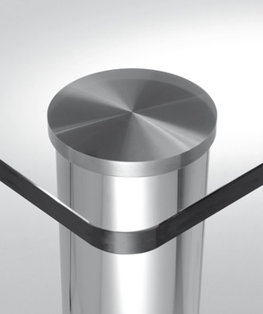 Glue-on plate, aluminium, table legs - 635.67.991