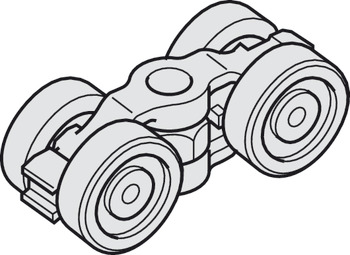 Running gear, 4 roller - 940.54.012