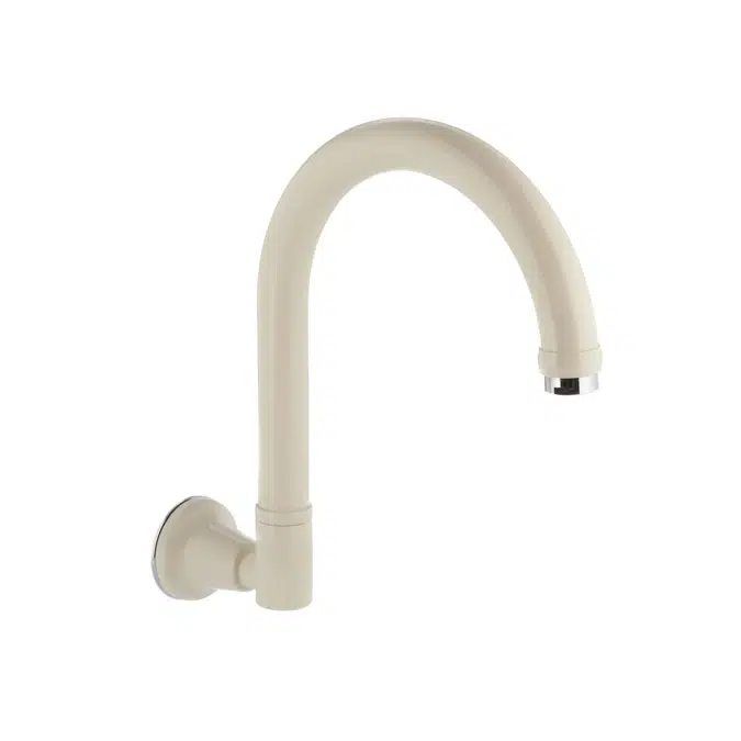 Bristol Ivory/Chrome Swivel Wall Outlet 25mm 27916