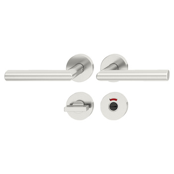 Kapı kulpu seti, Paslanmaz çelik, Startec, PDH5103, gül/kapak - 902.83.250